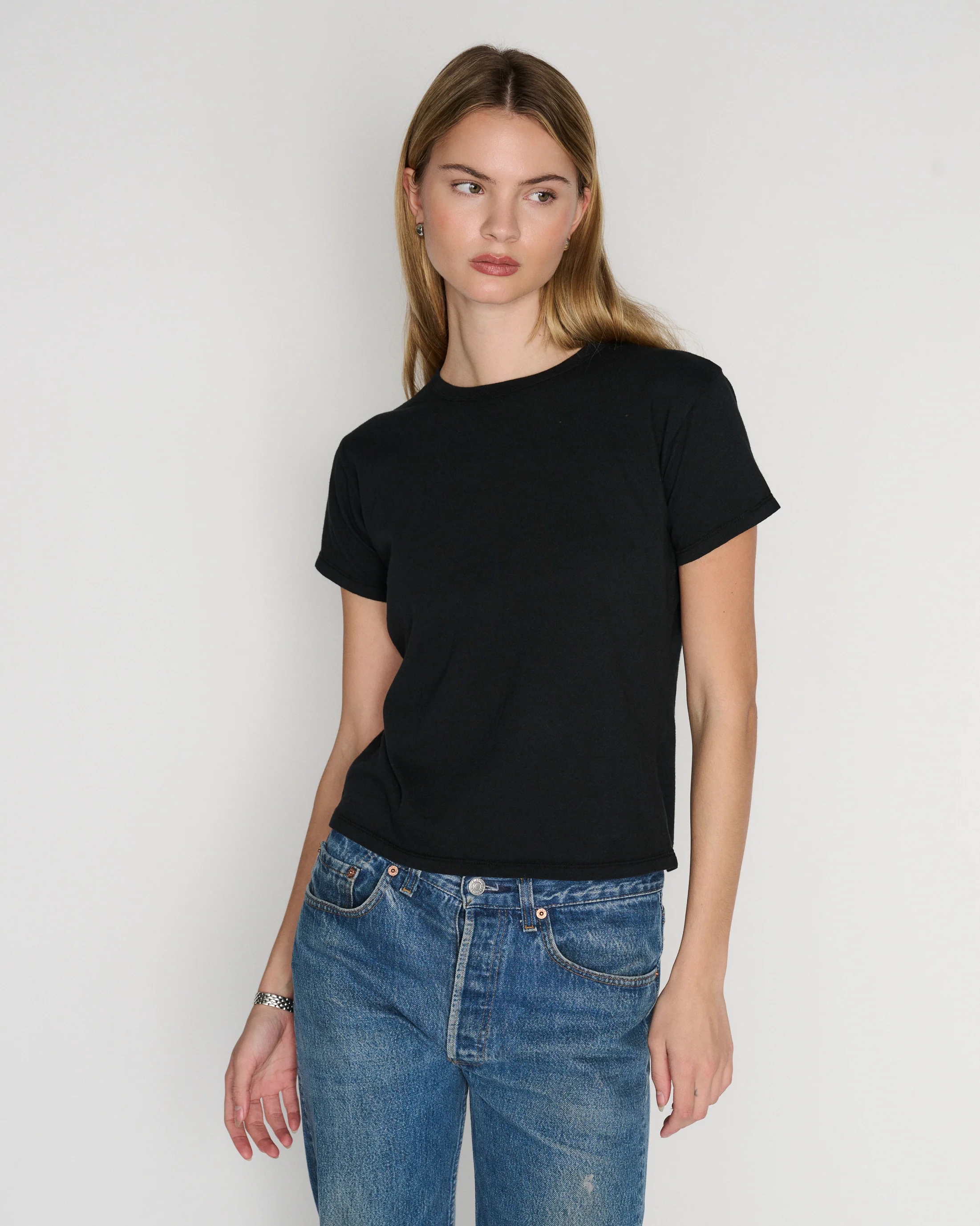 RLT BOYFRIEND TEE - BLACK - Image 3