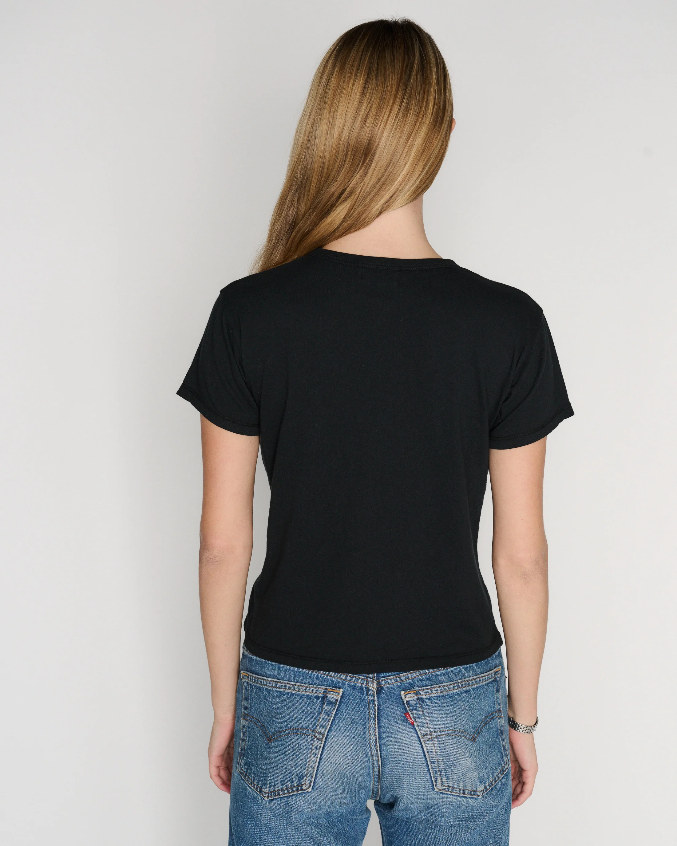 RLT BOYFRIEND TEE - BLACK - Image 5