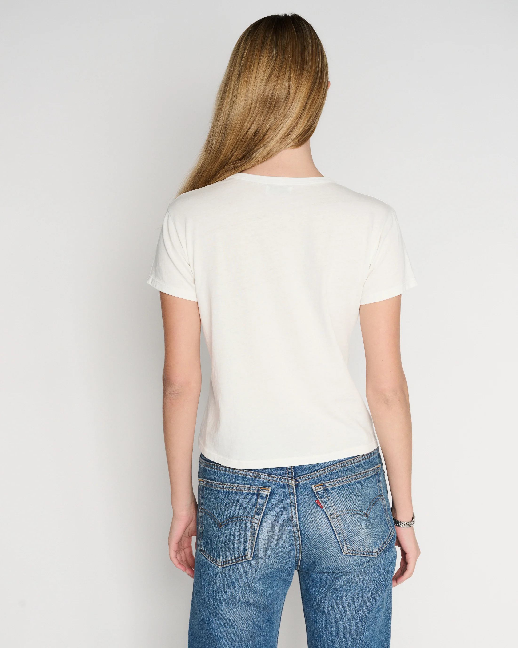 RLT BOYFRIEND TEE - WHITE - Image 5