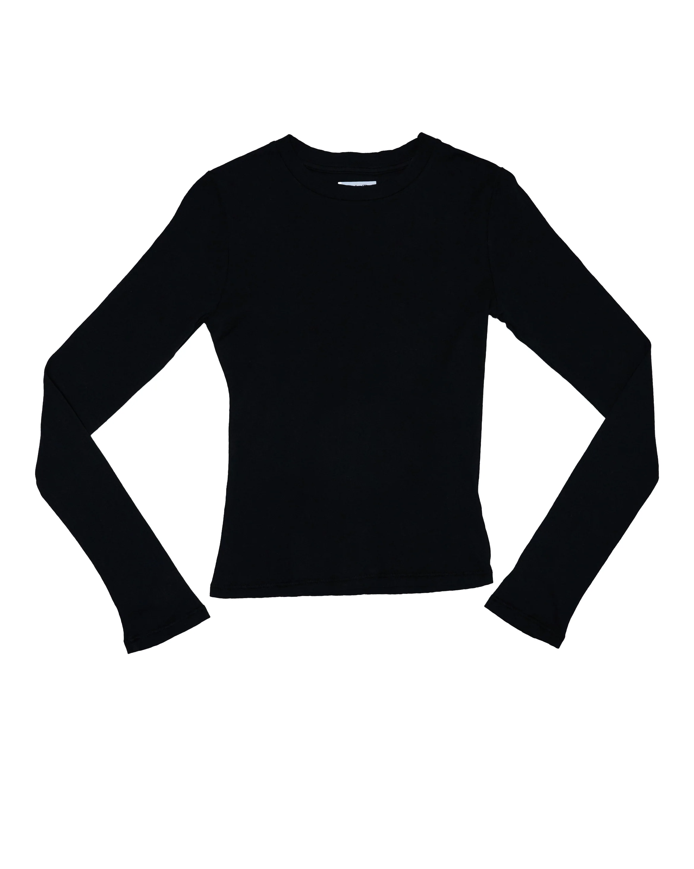 RLT POINTELLE LONG SLEEVE — BLACK