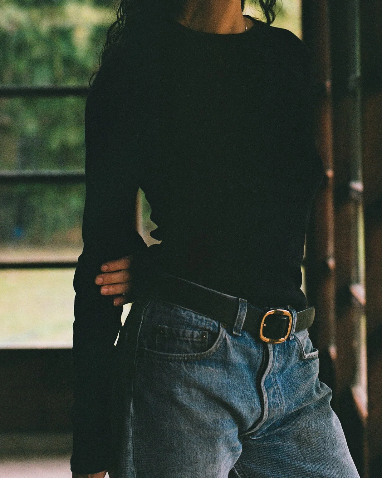 RLT POINTELLE LONG SLEEVE — BLACK - Image 2