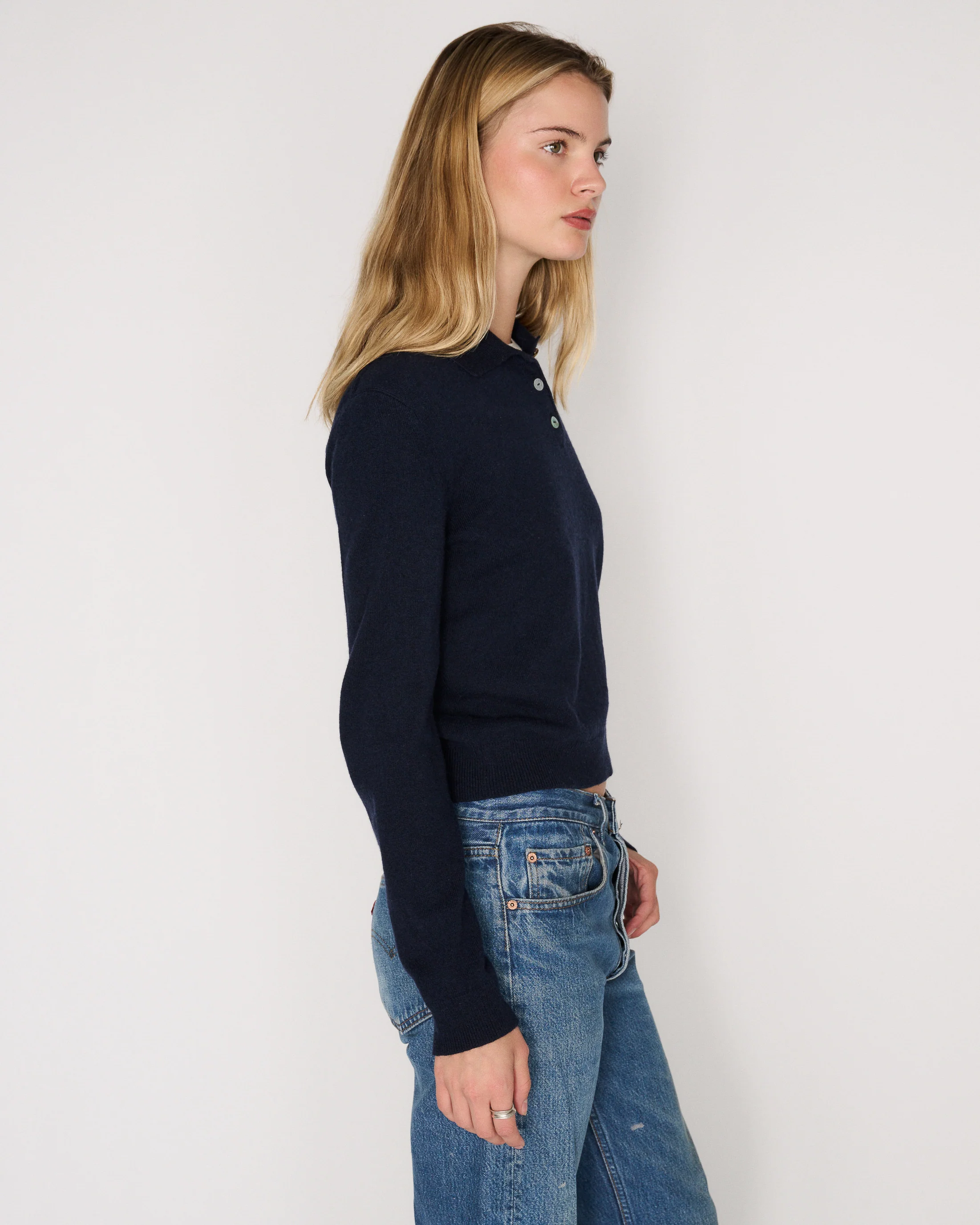 RLT POLO SWEATER - NAVY - Image 5