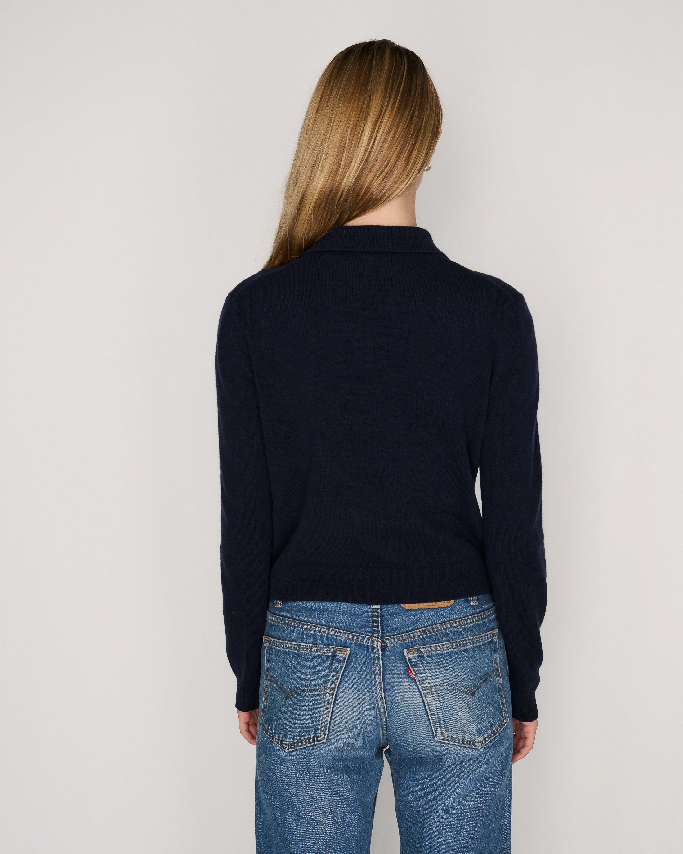 RLT POLO SWEATER - NAVY - Image 6