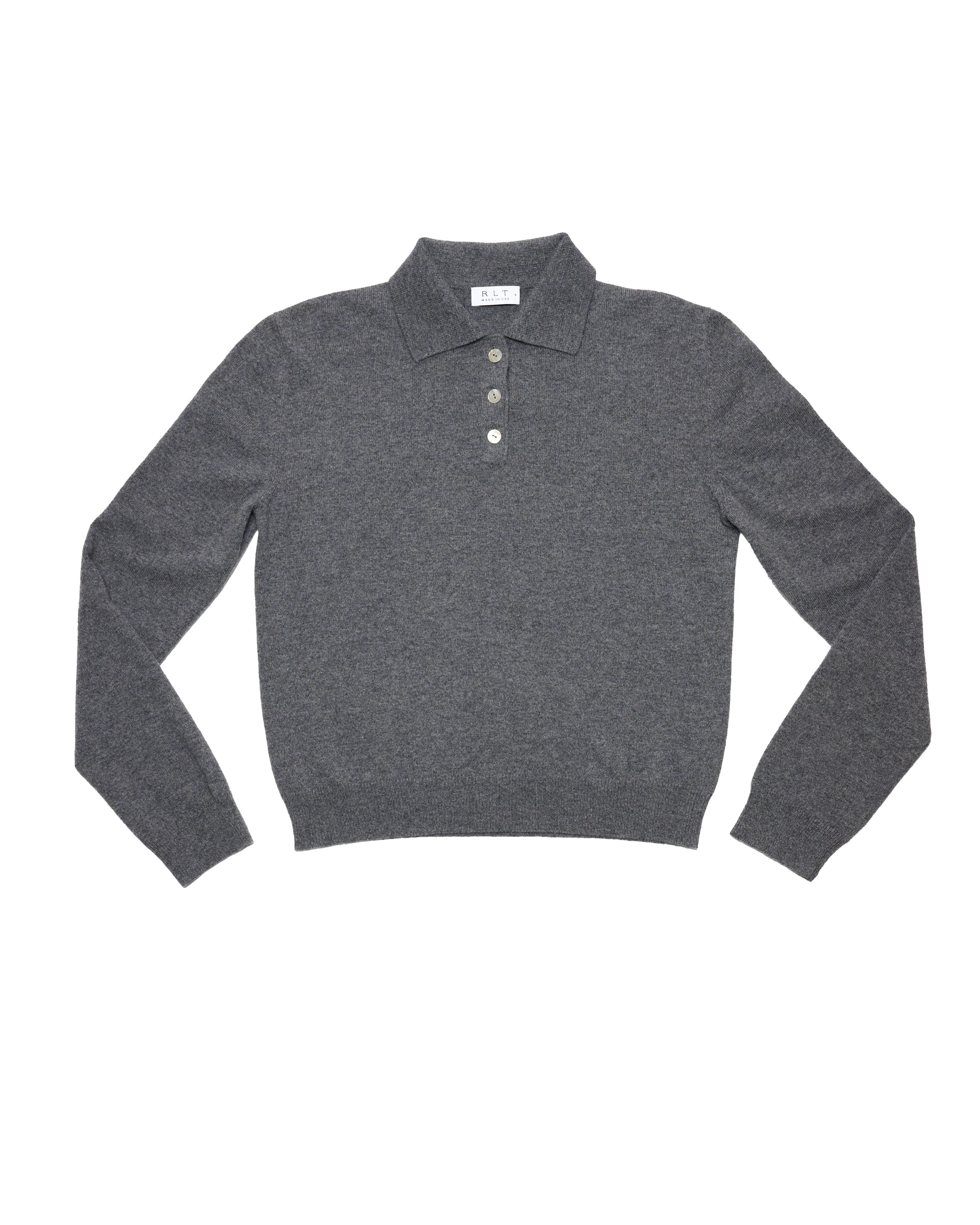 RLT POLO SWEATER - FOG