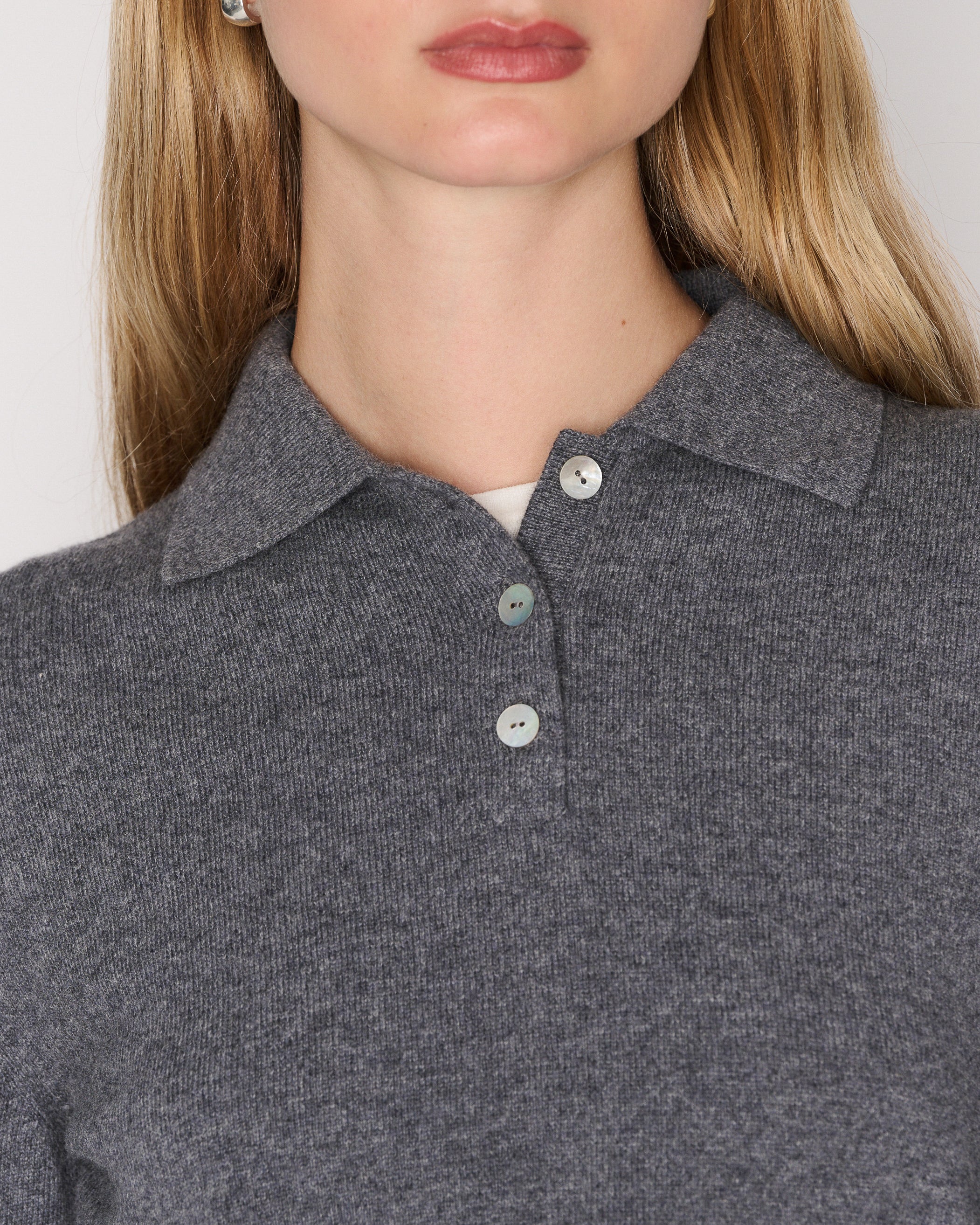 RLT POLO SWEATER - FOG - Image 4