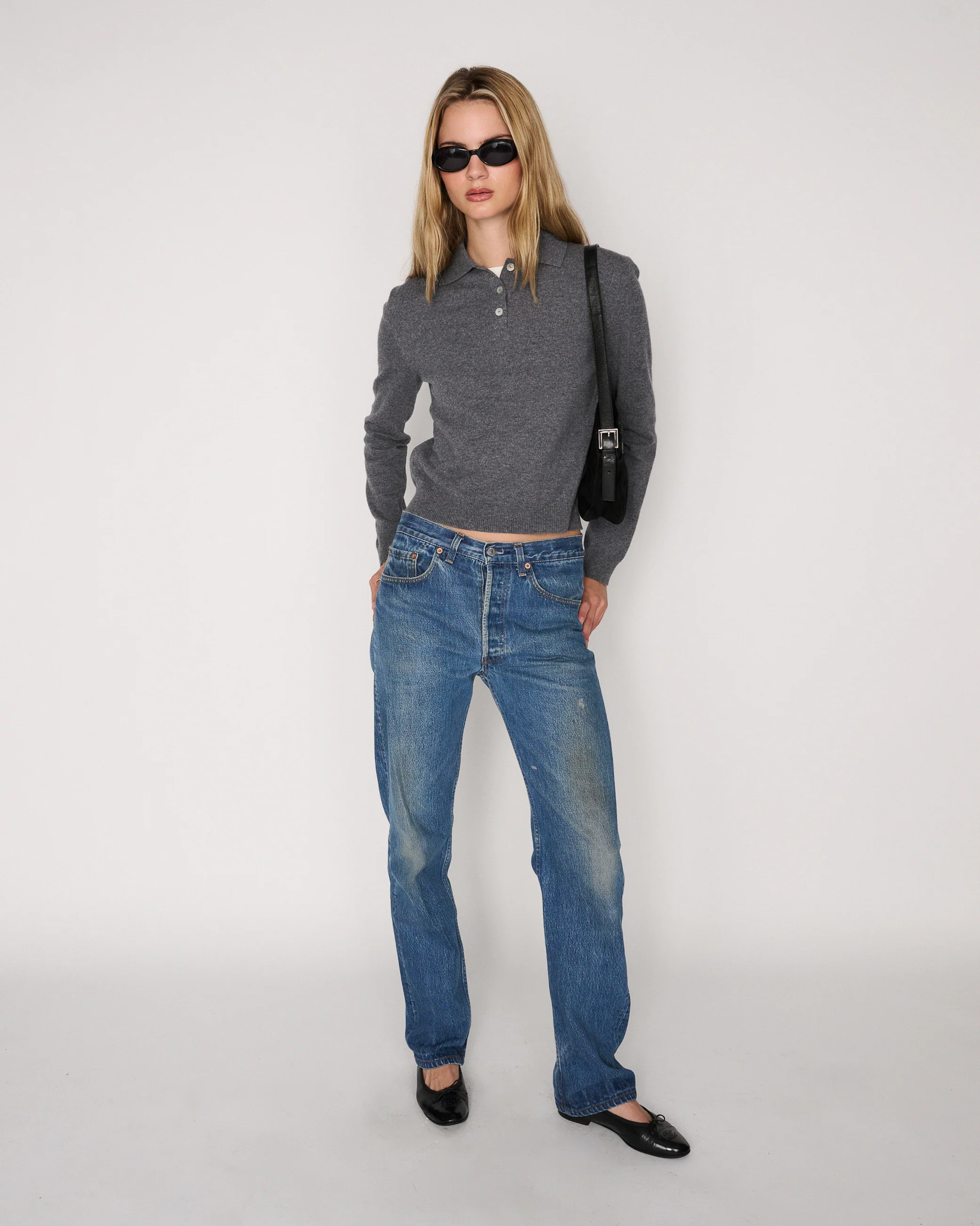 RLT POLO SWEATER - FOG - Image 7