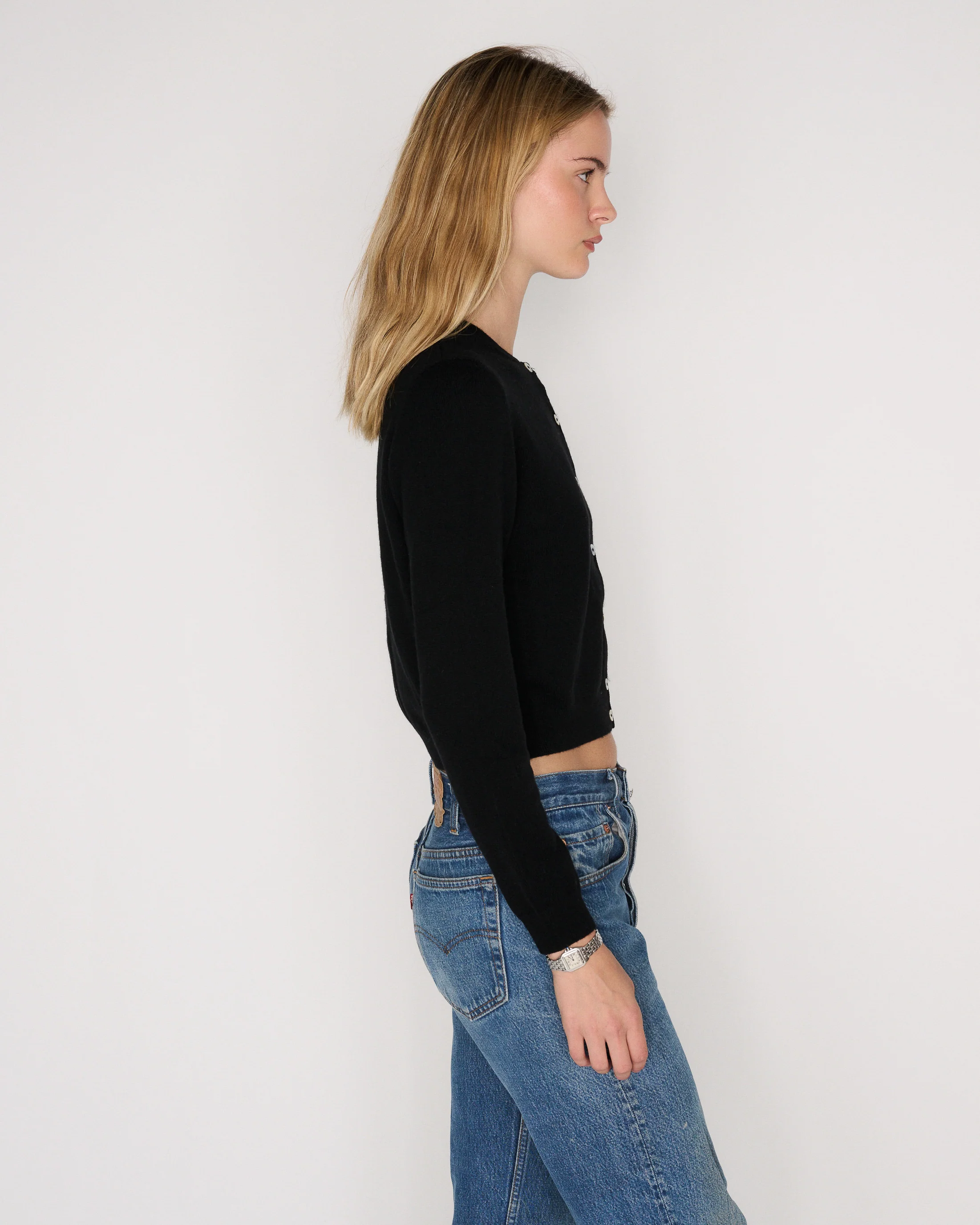 RLT RACHEL CARDIGAN - BLACK - Image 4