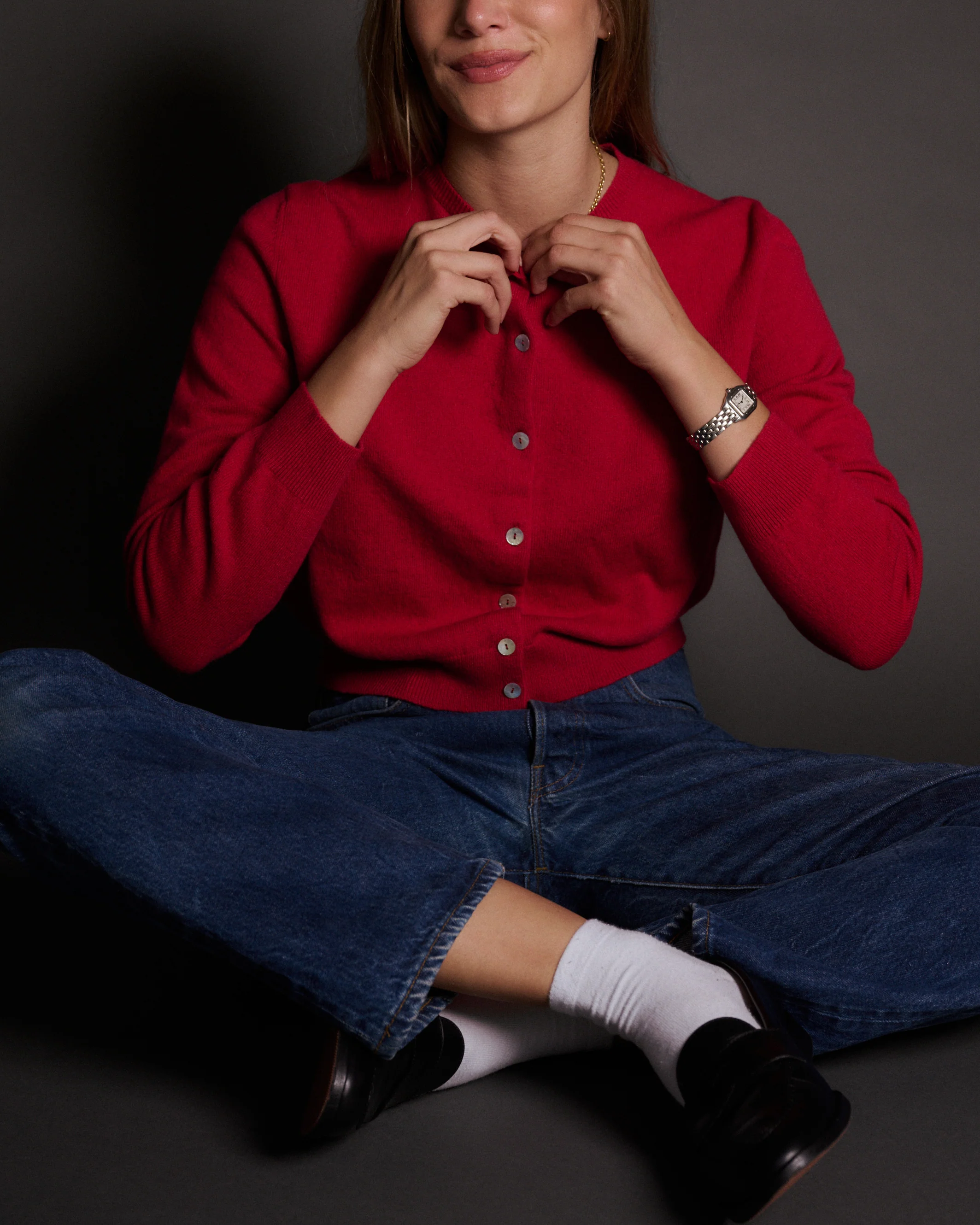 RLT RACHEL CARDIGAN -  RUBY - Image 2