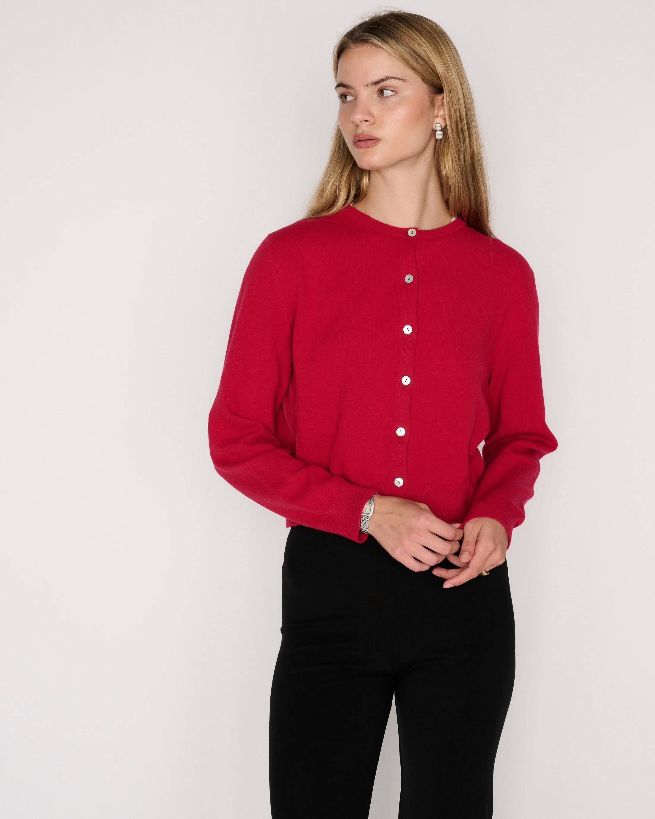 RLT RACHEL CARDIGAN -  RUBY - Image 3