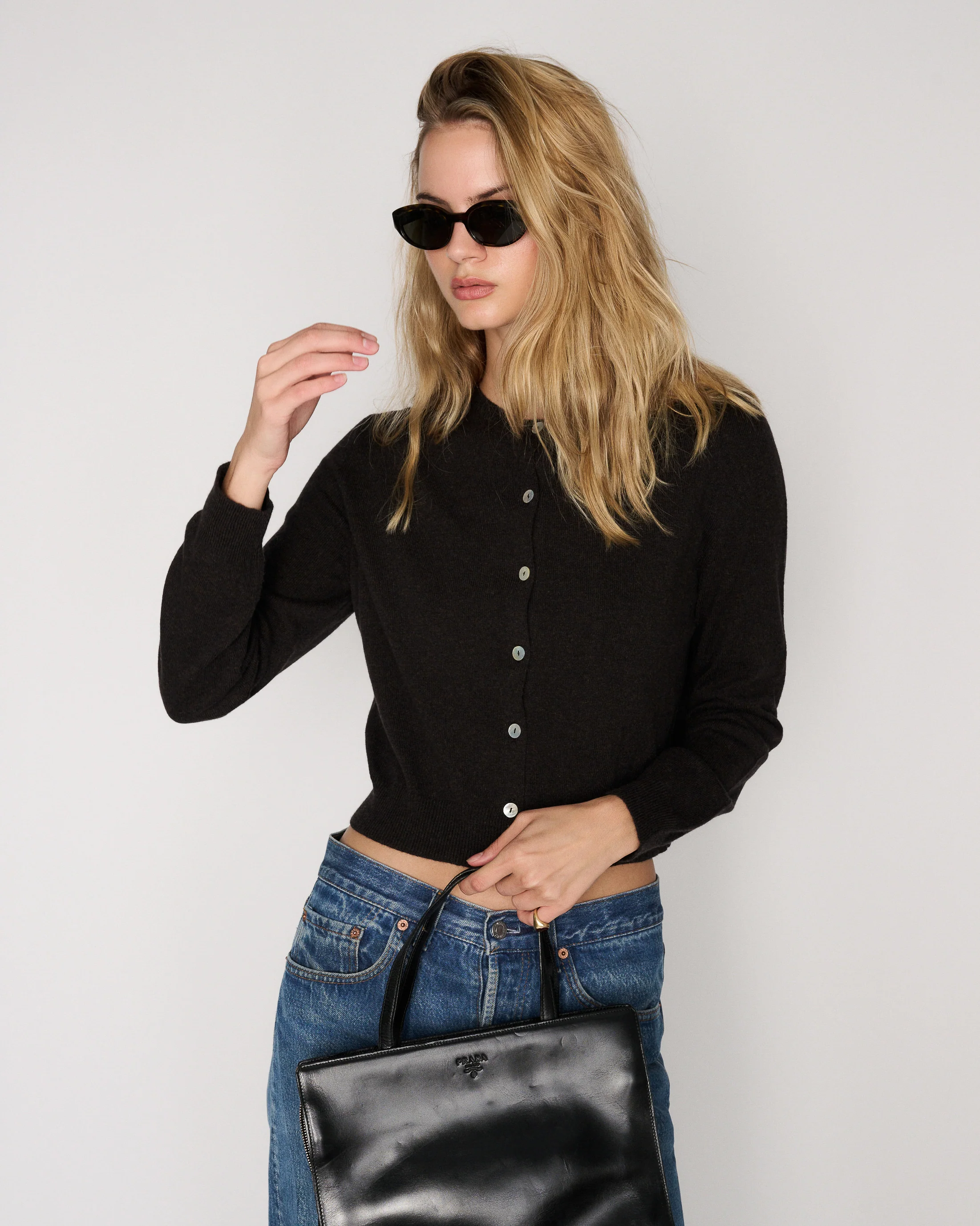 RLT RACHEL CARDIGAN - CHOCOLATE - Image 6