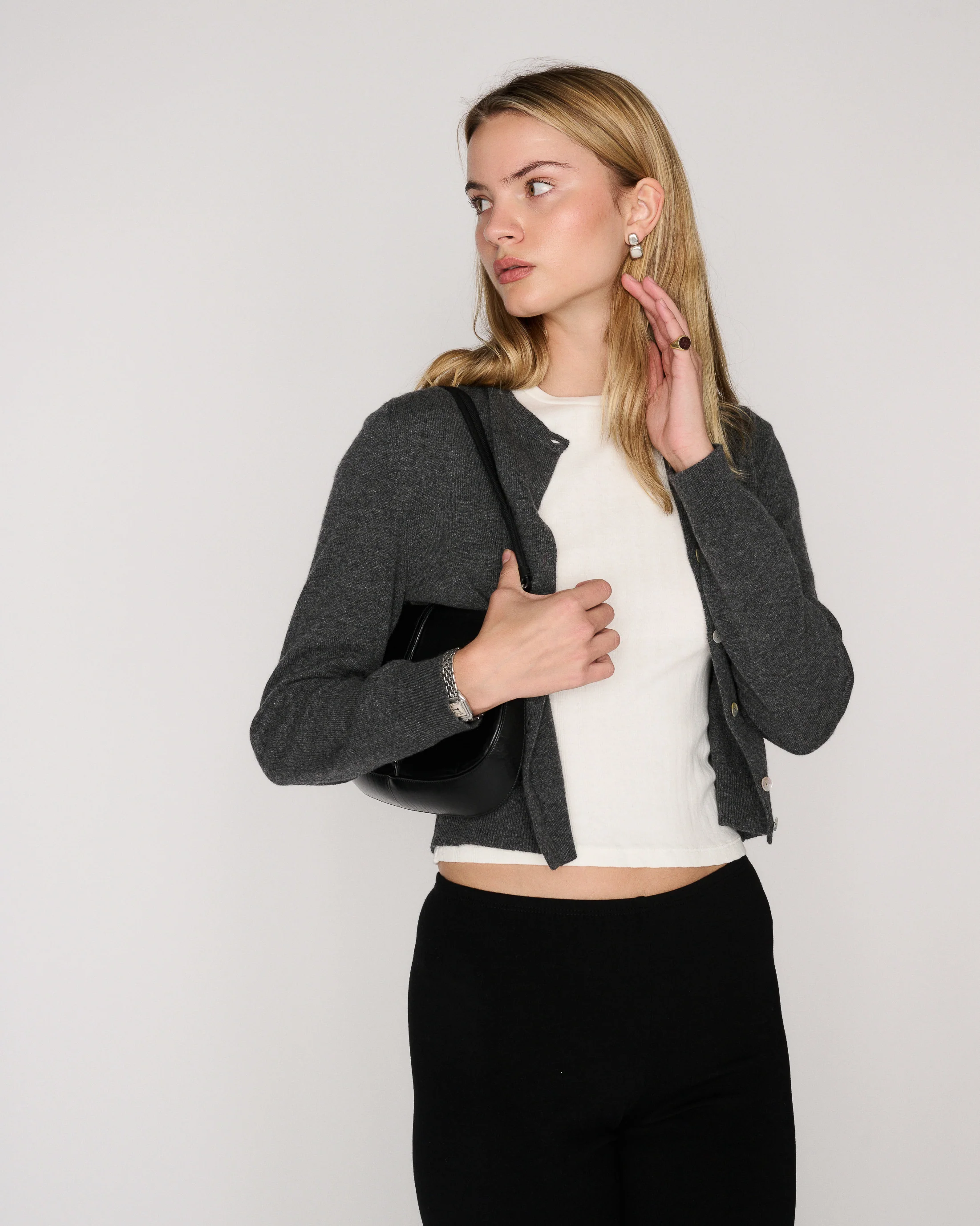 RLT RACHEL CARDIGAN - FOG - Image 6