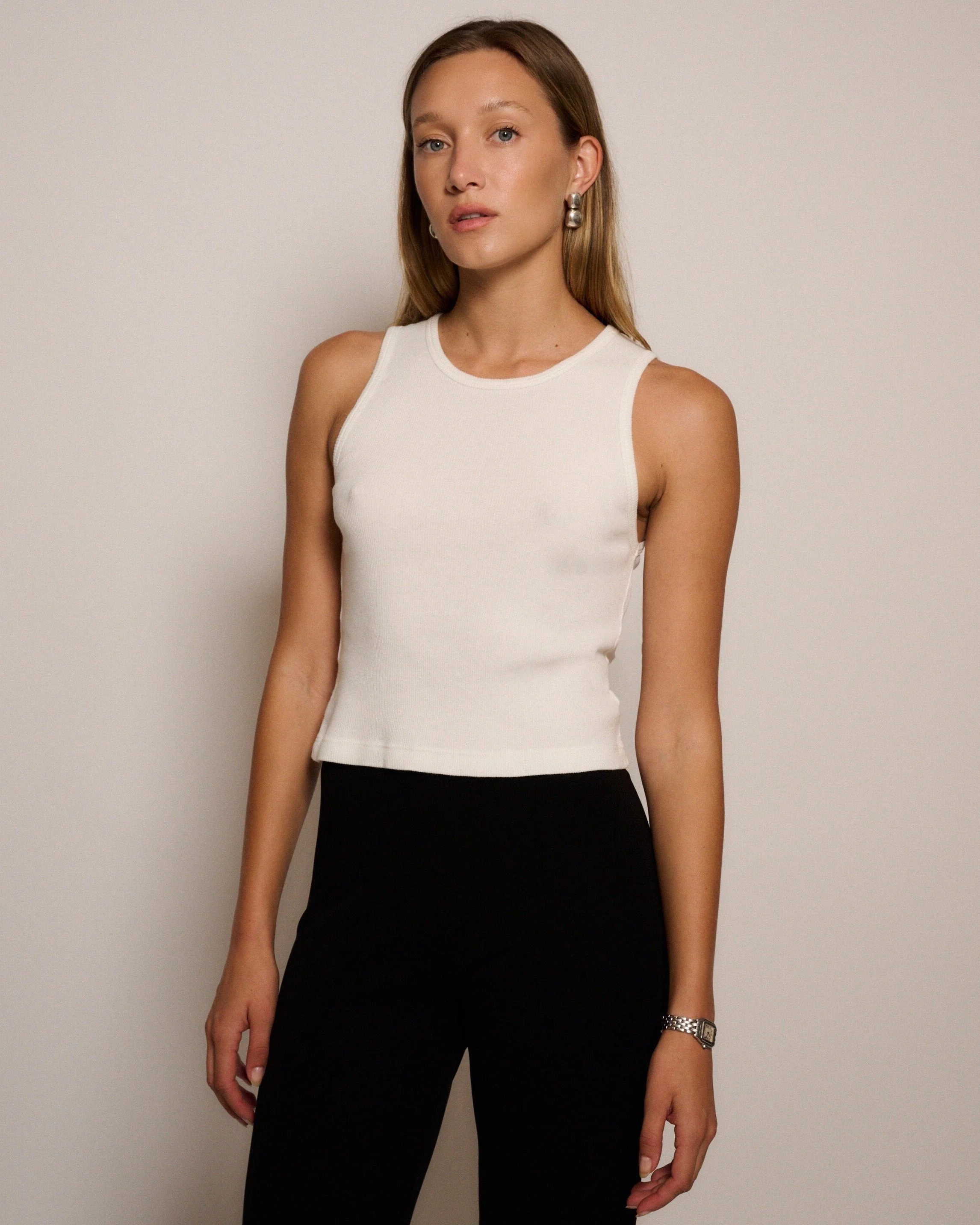 RLT RIBBED TANK - WHITE - Image 3