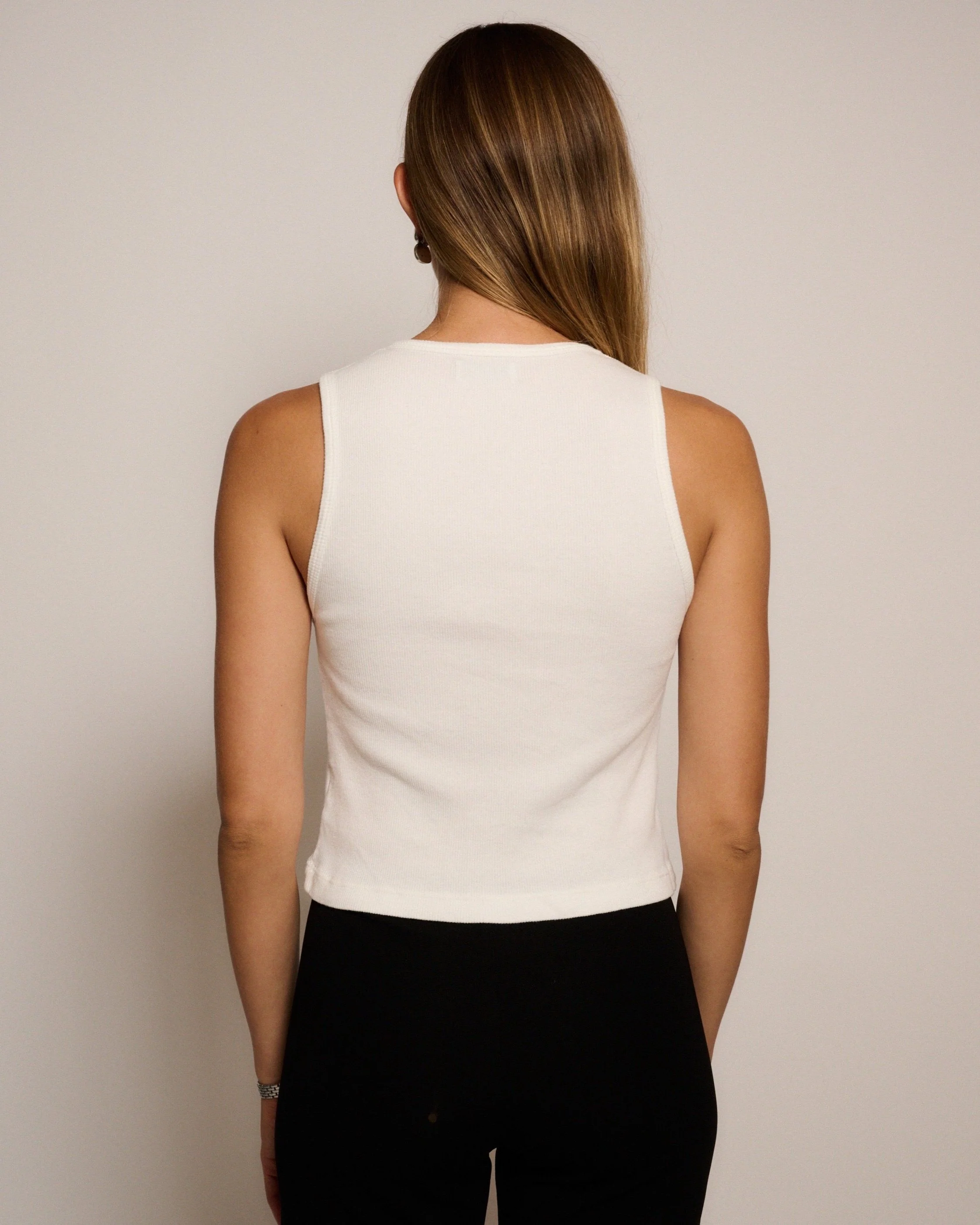RLT RIBBED TANK - WHITE - Image 4