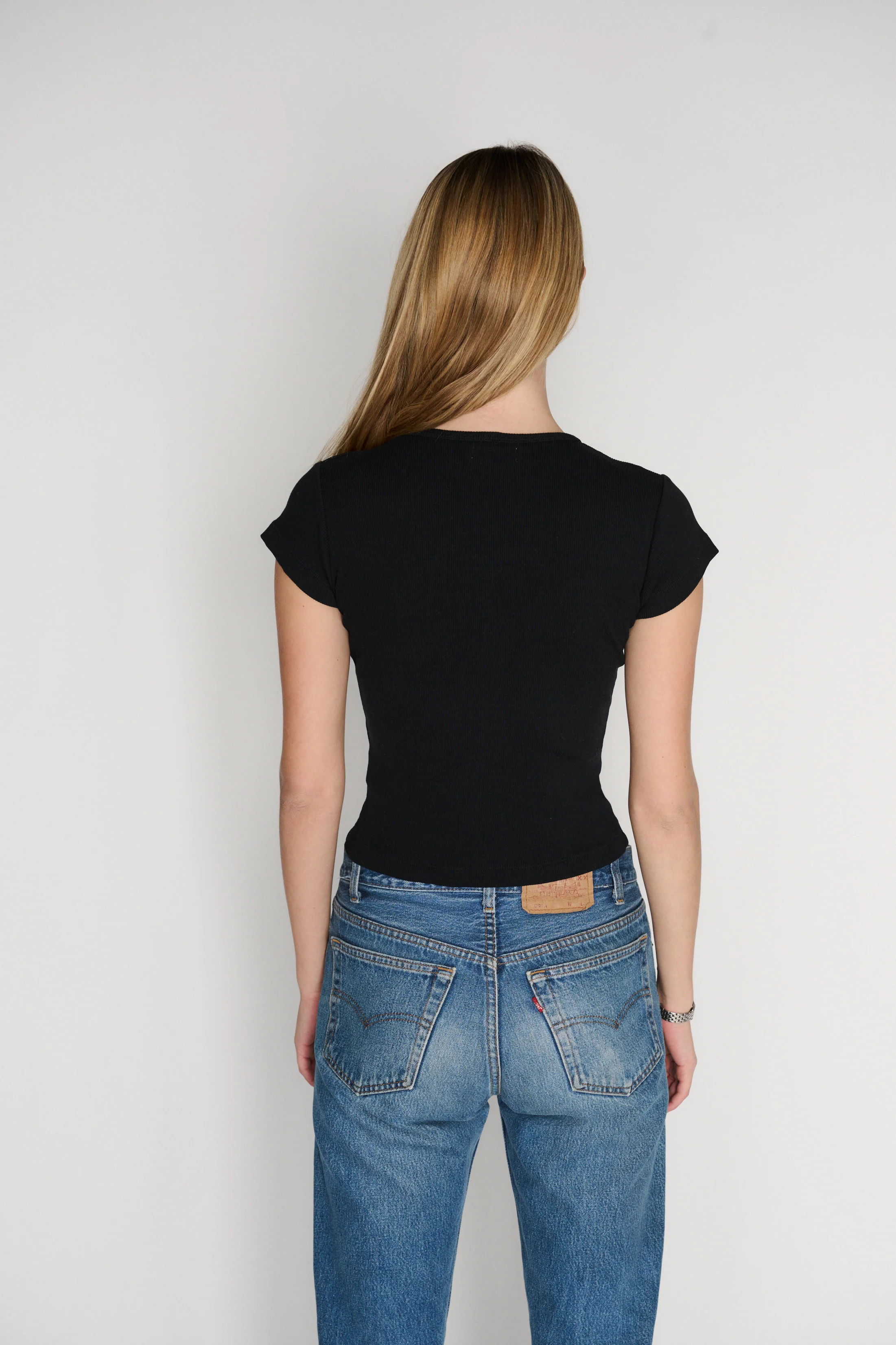 RLT RIBBED TEE - BLACK - Image 5
