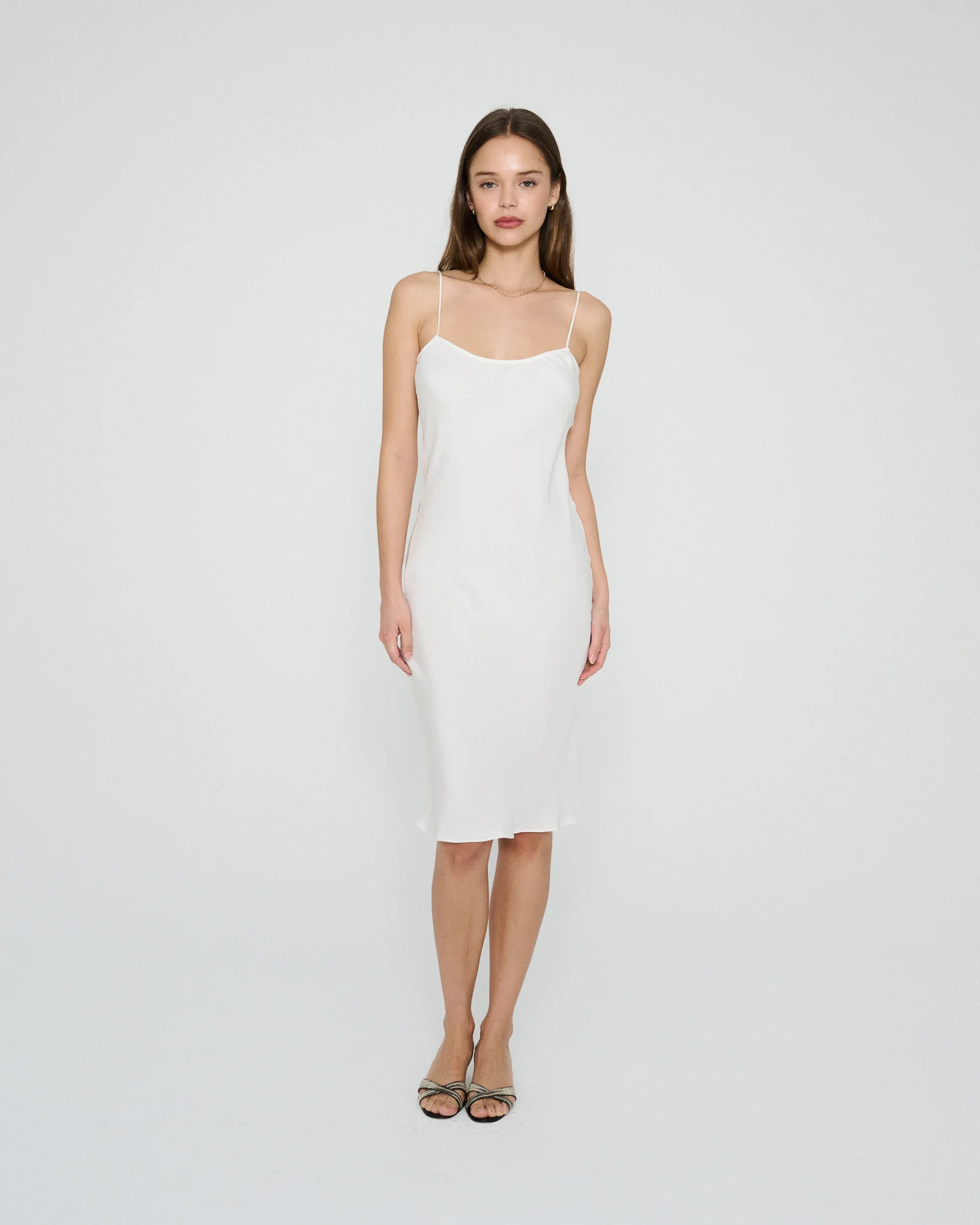 RLT SILK SLIP DRESS - IVORY - Image 3