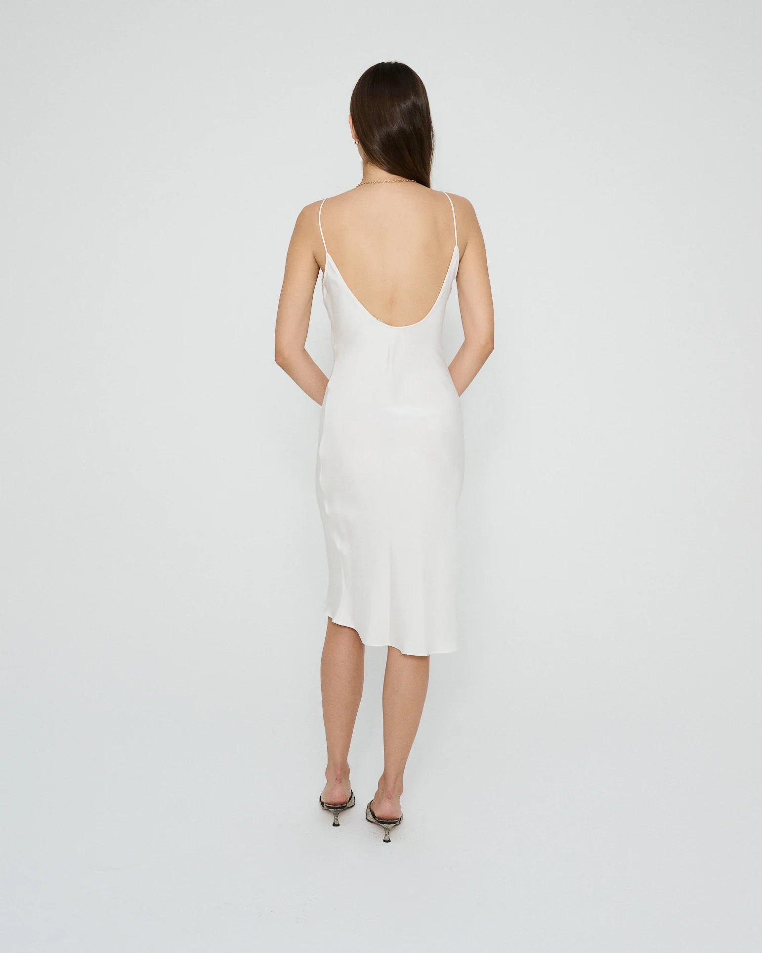 RLT SILK SLIP DRESS - IVORY - Image 5