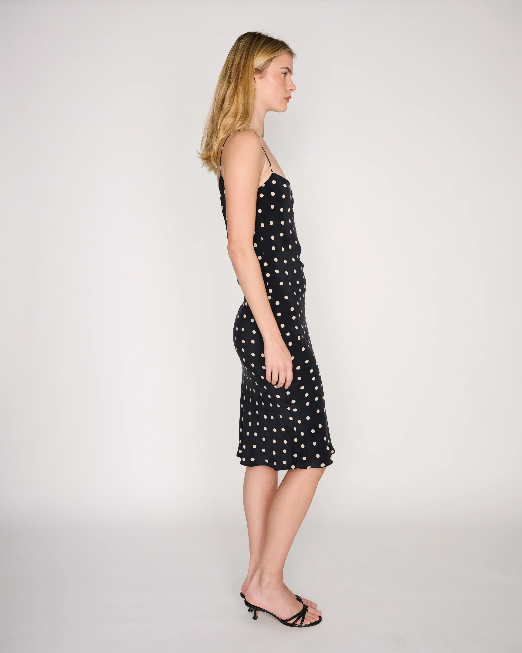 RLT SILK SLIP DRESS - POLKA DOT - Image 4