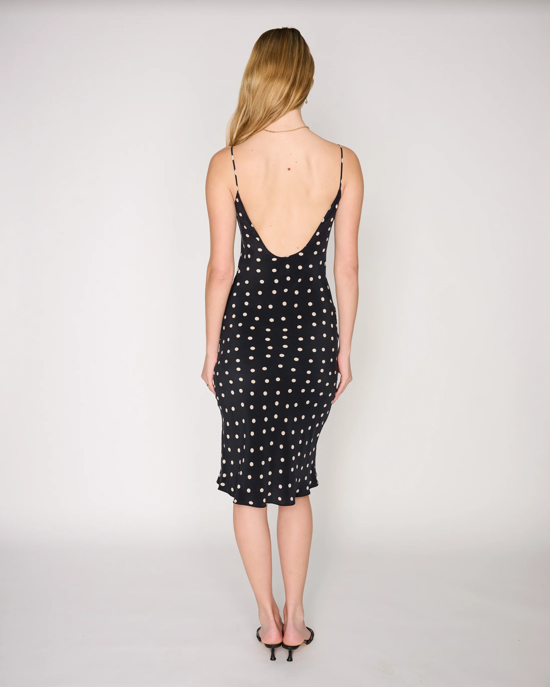 RLT SILK SLIP DRESS - POLKA DOT - Image 5