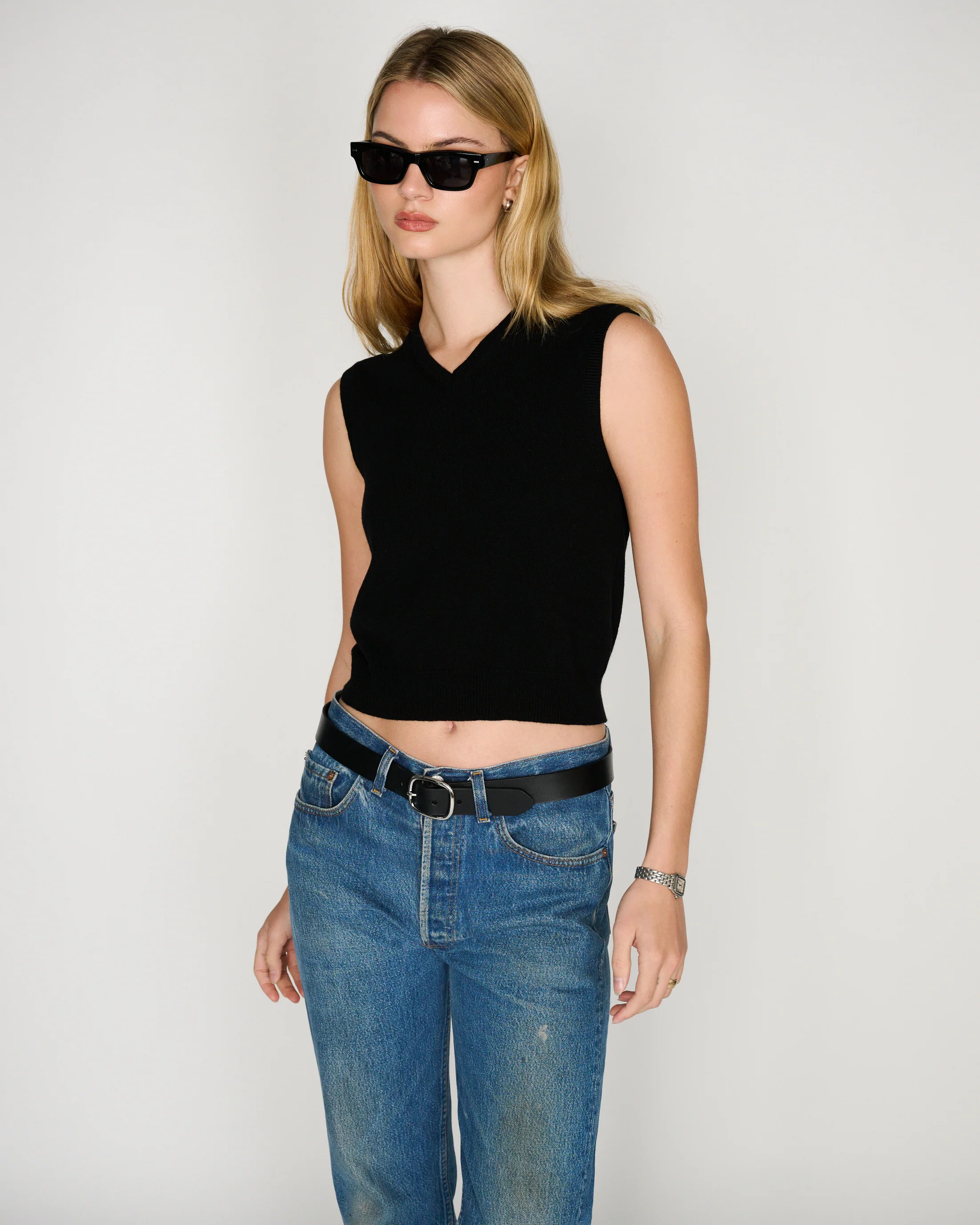 RLT SWEATER VEST - BLACK - Image 2