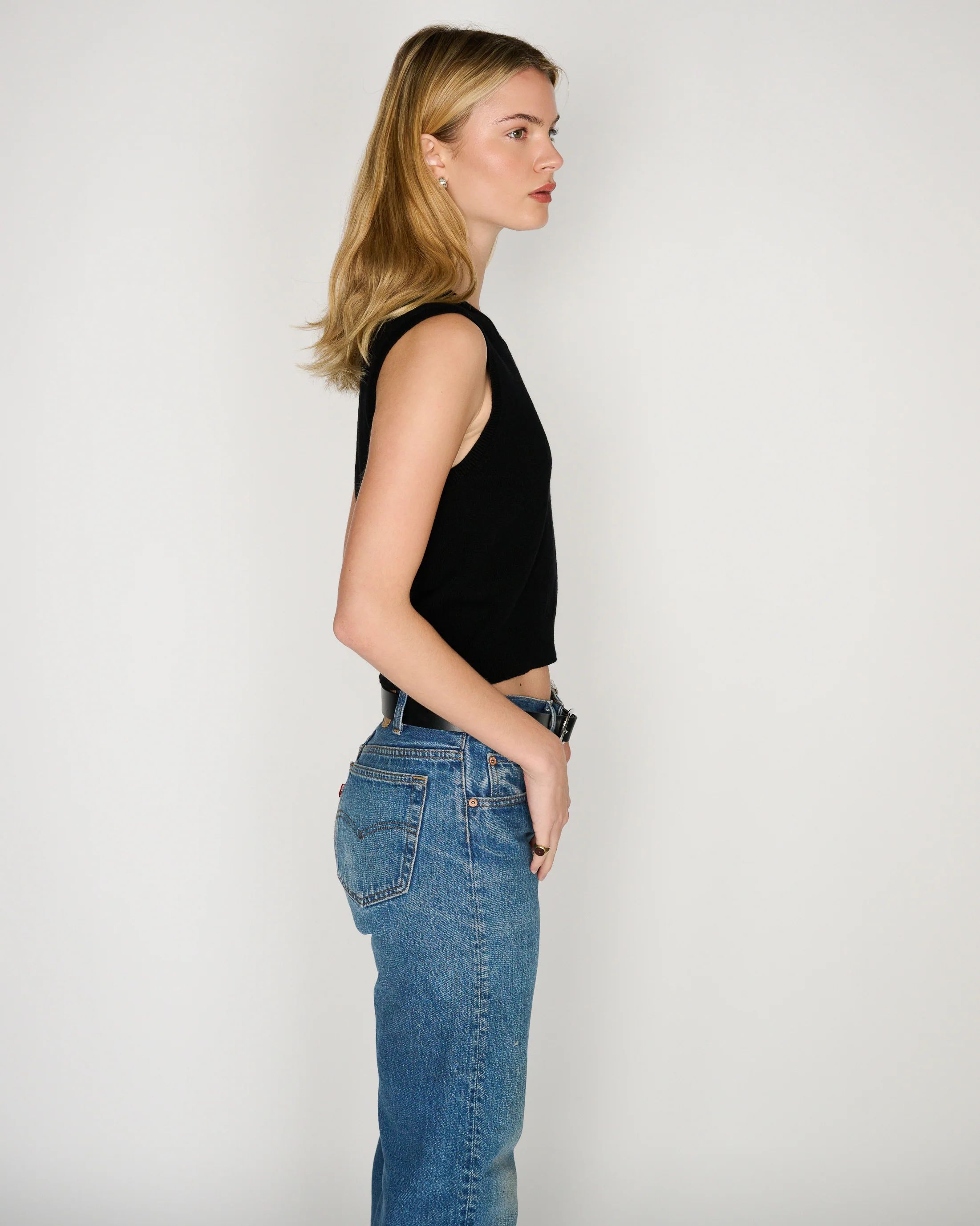 RLT SWEATER VEST - BLACK - Image 4