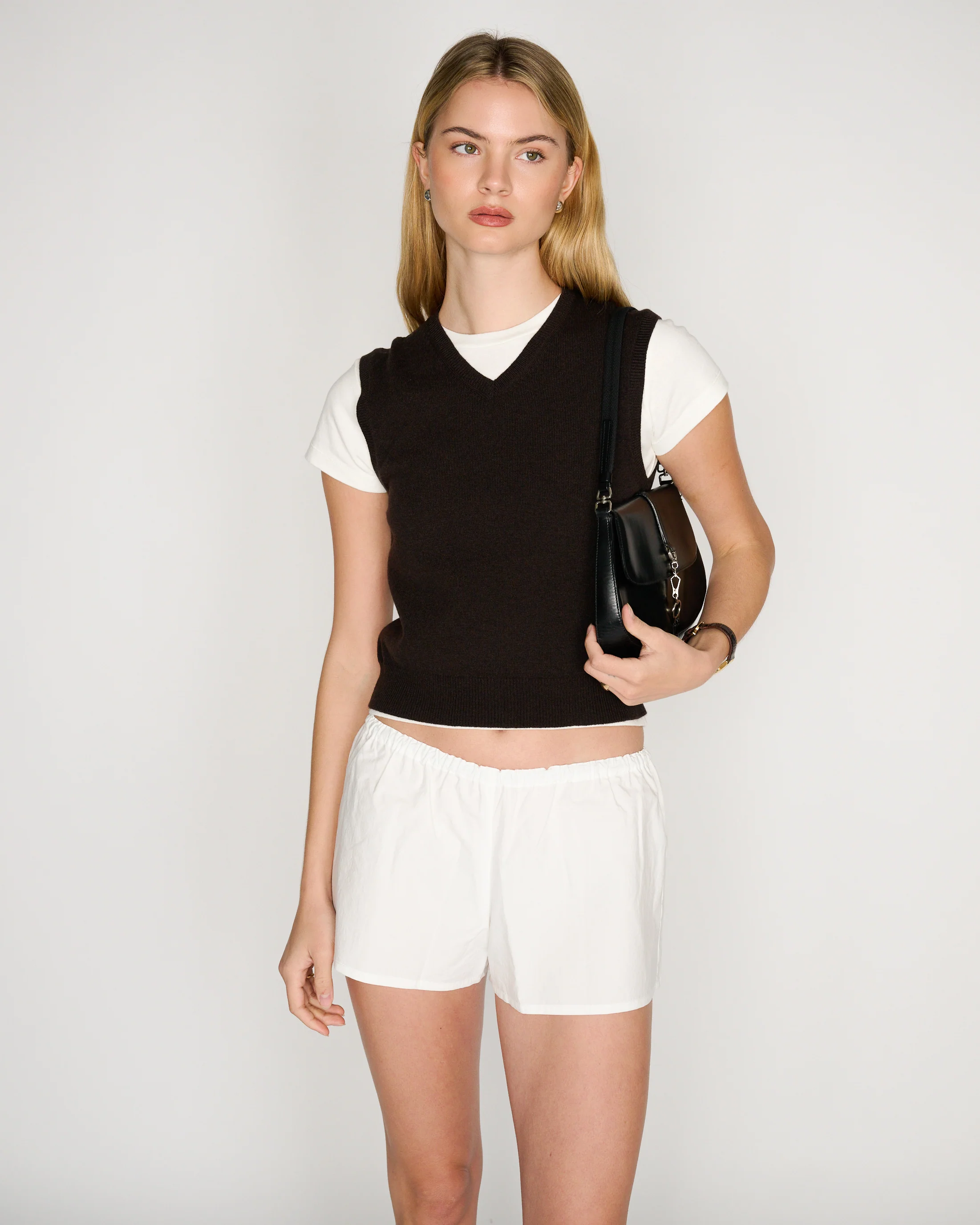 RLT SWEATER VEST - CHOCOLATE - Image 2