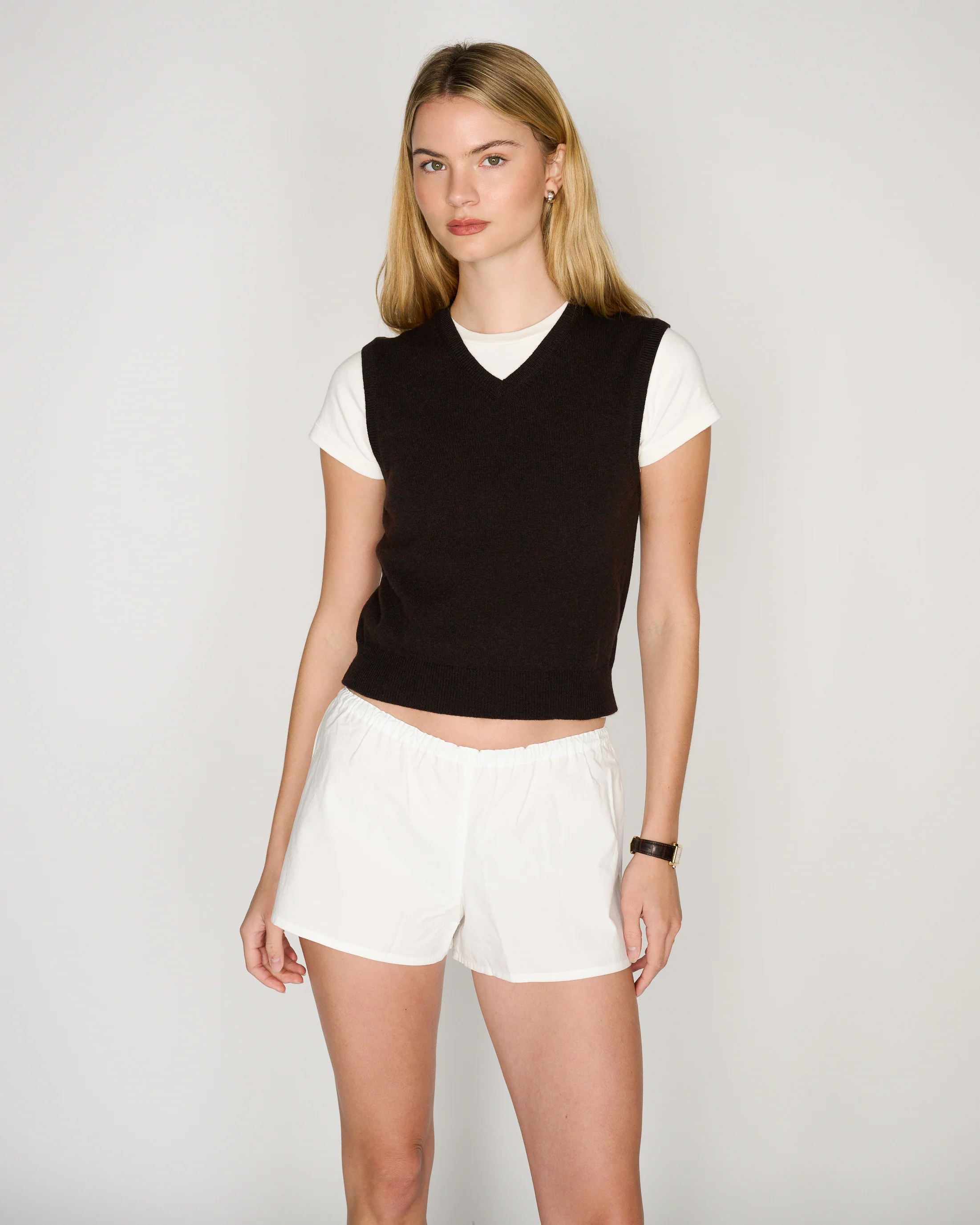RLT SWEATER VEST - CHOCOLATE - Image 3