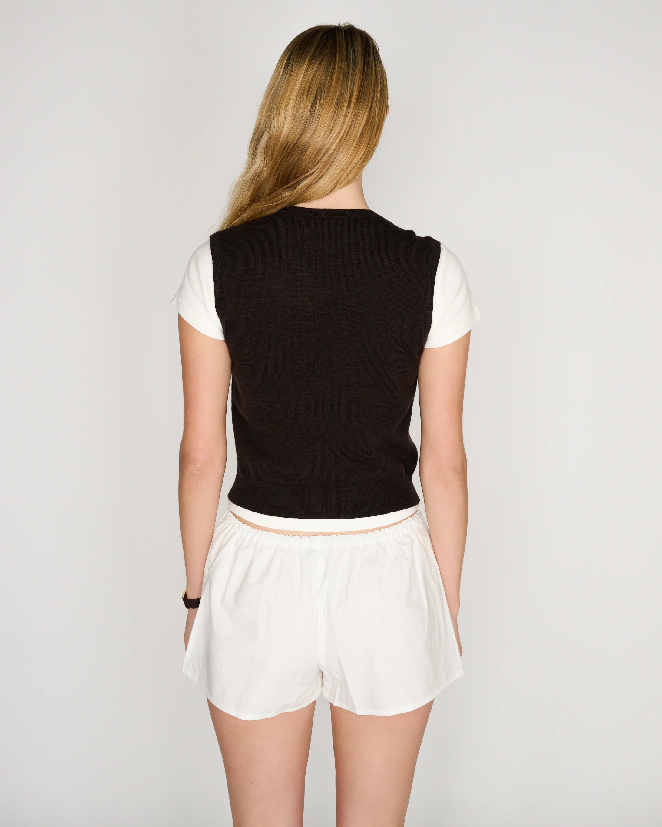 RLT SWEATER VEST - CHOCOLATE - Image 5