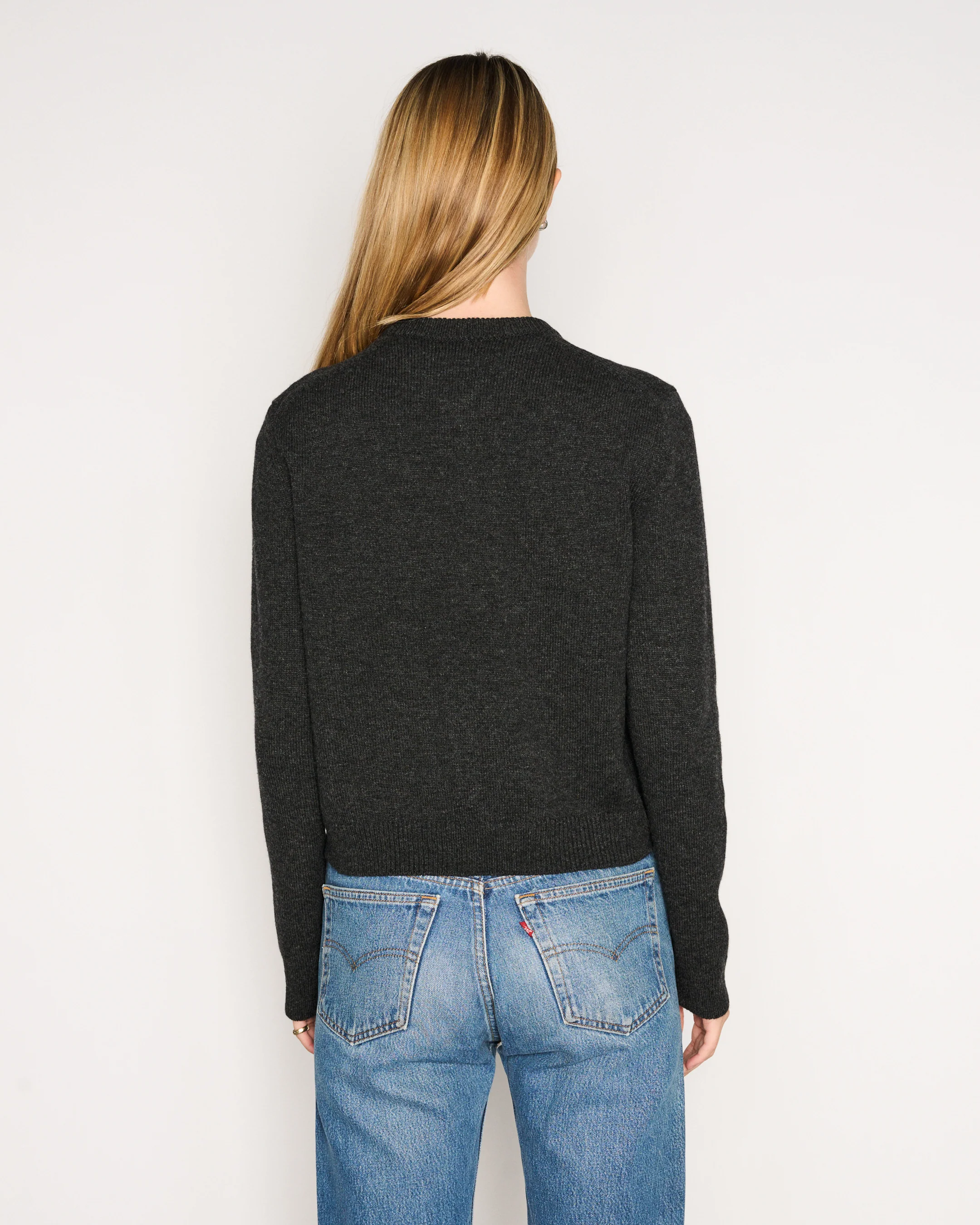 RLT V-NECK SWEATER - CHARCOAL - Image 5