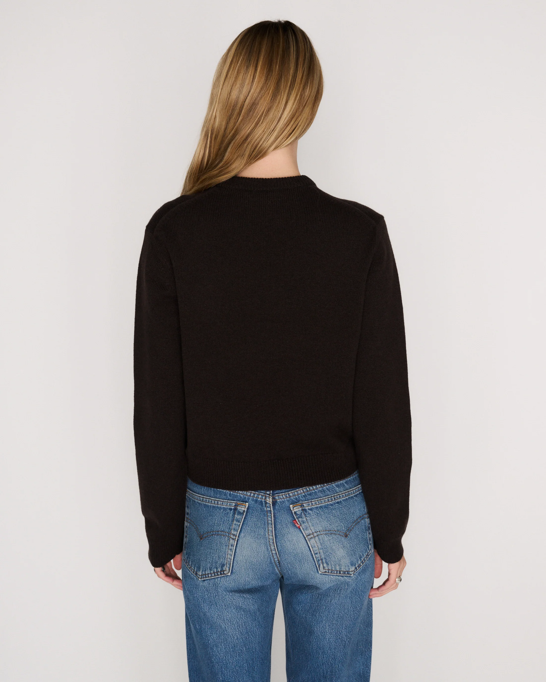 RLT V-NECK SWEATER - CHOCOLATE - Image 5