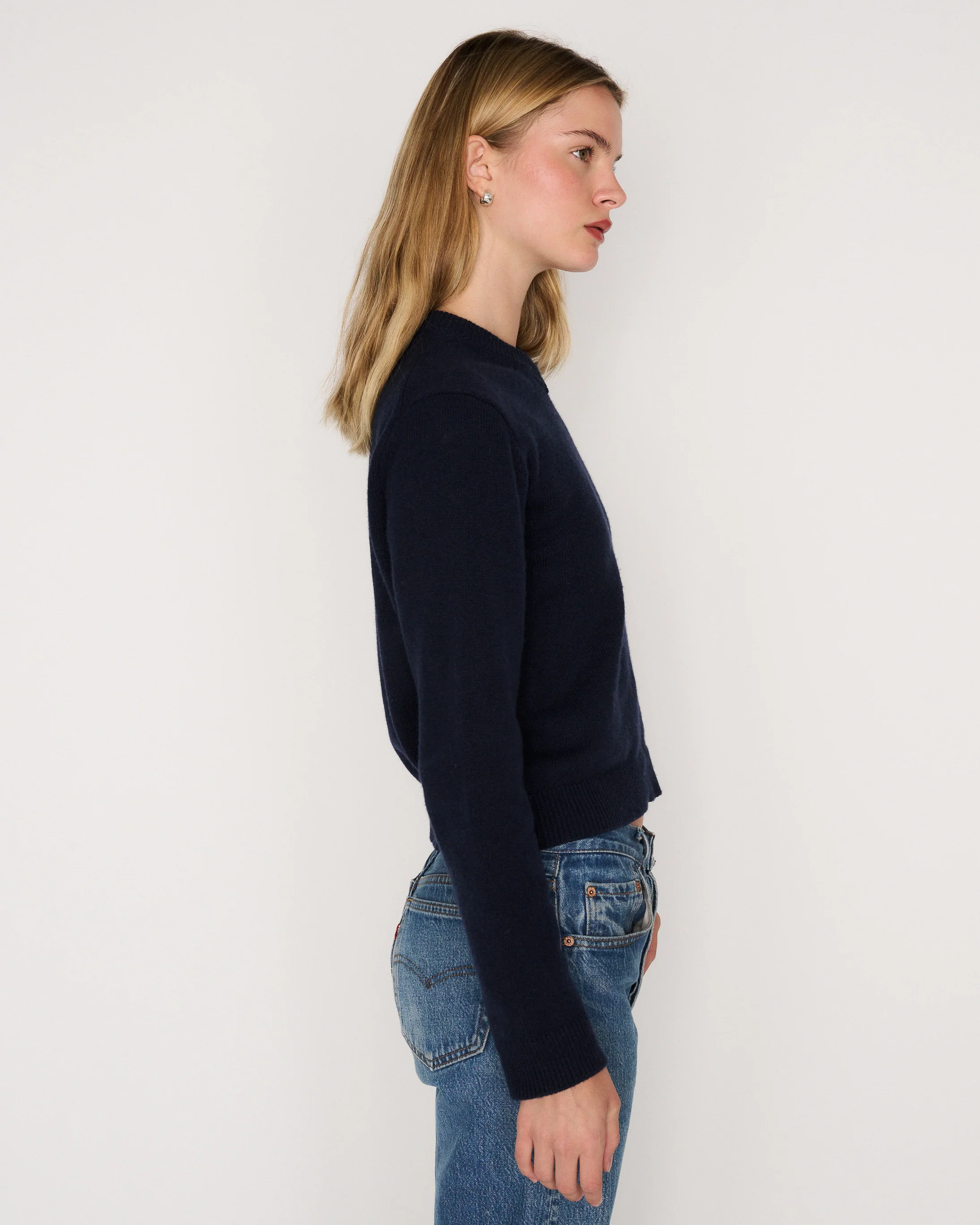 RLT V-NECK SWEATER - NAVY - Image 4