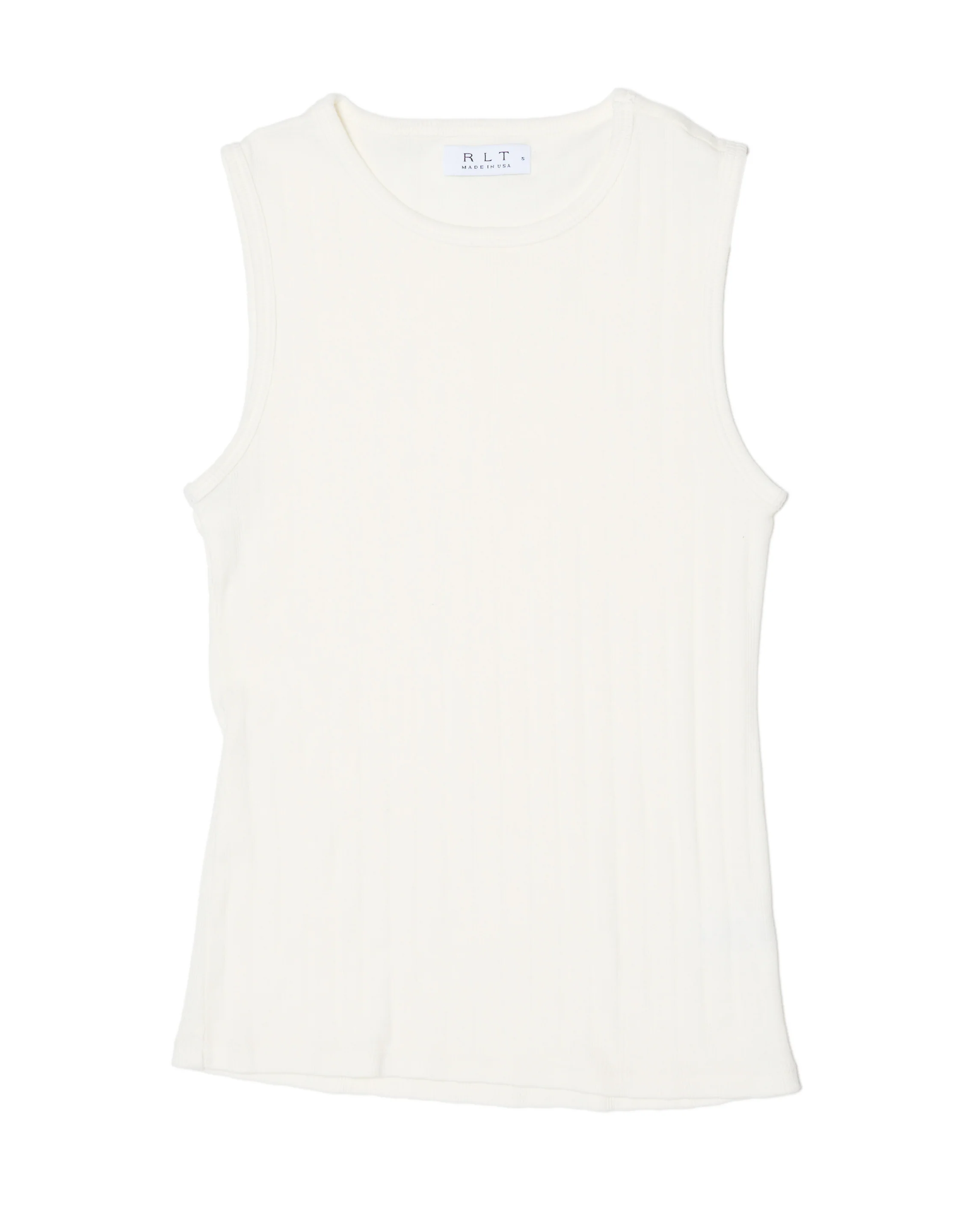 RLT WIDE RIBBED TANK - WHITE