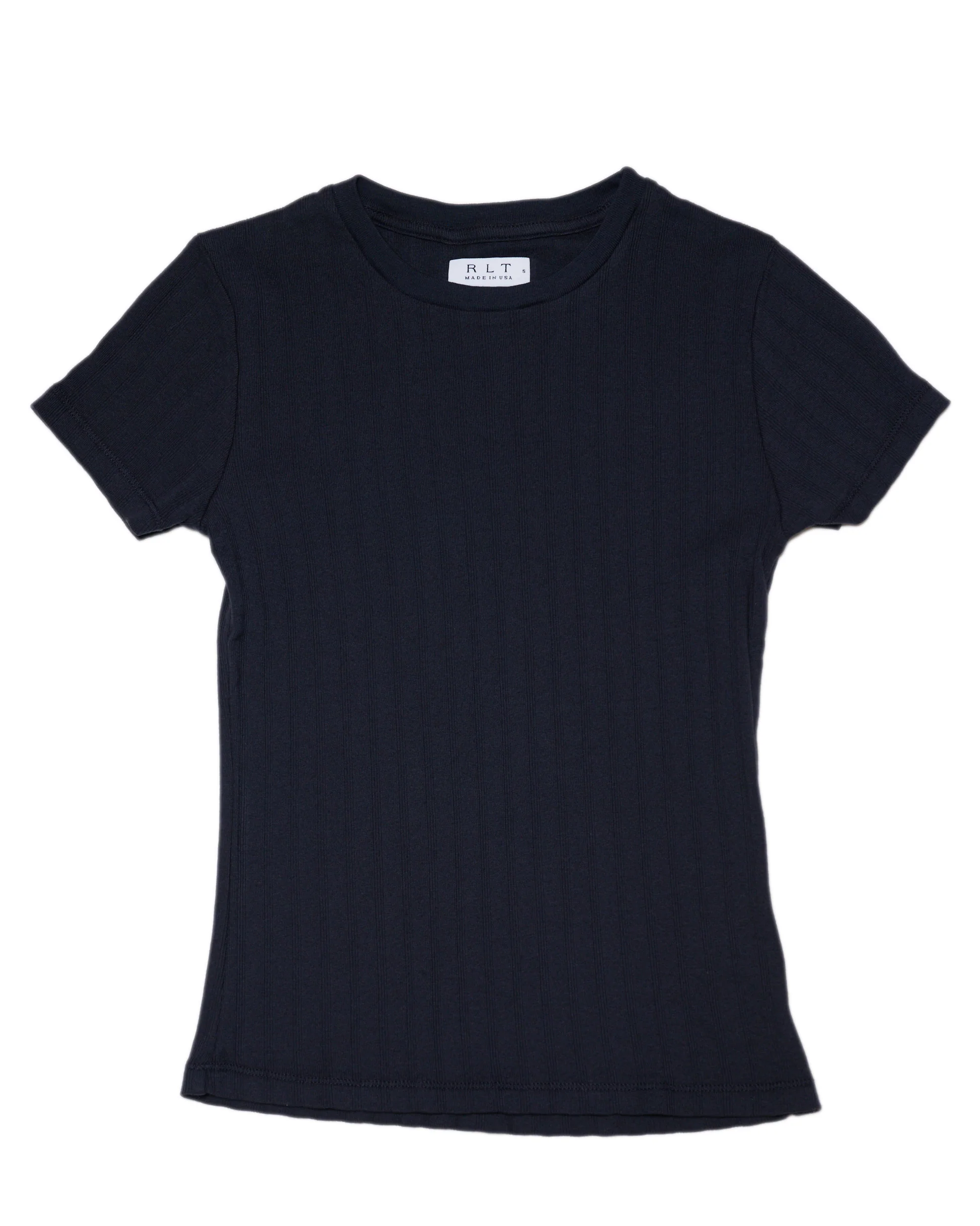 RLT WIDE BABY RIBBED TEE - NAVY